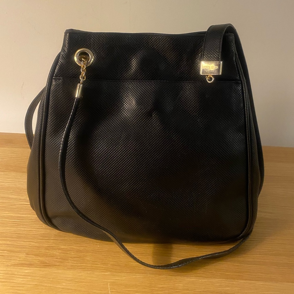 Bottega Veneta Marco Polo Black Shoulder Bag